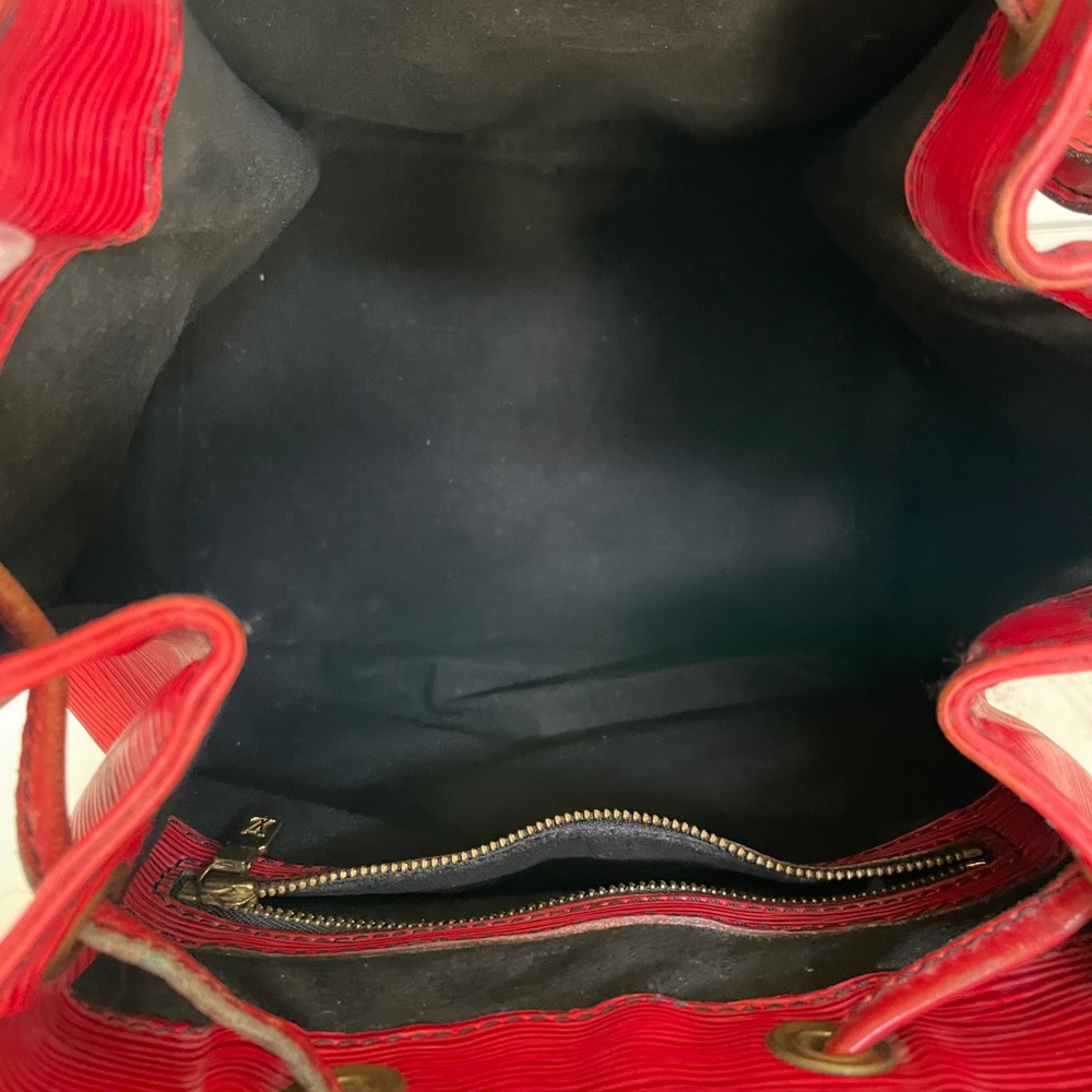 Vintage Louis Vuitton Red Epi Petite Noe - Picture 7 of 12